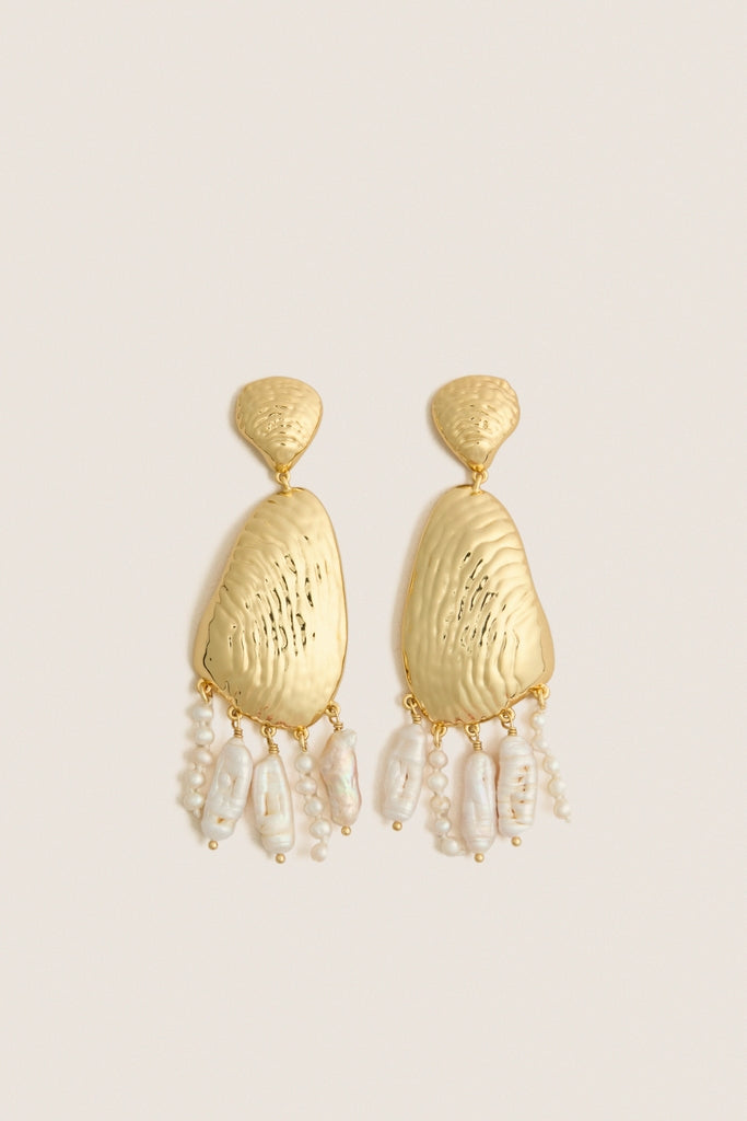 White Gold Luxe Gloria Earrings