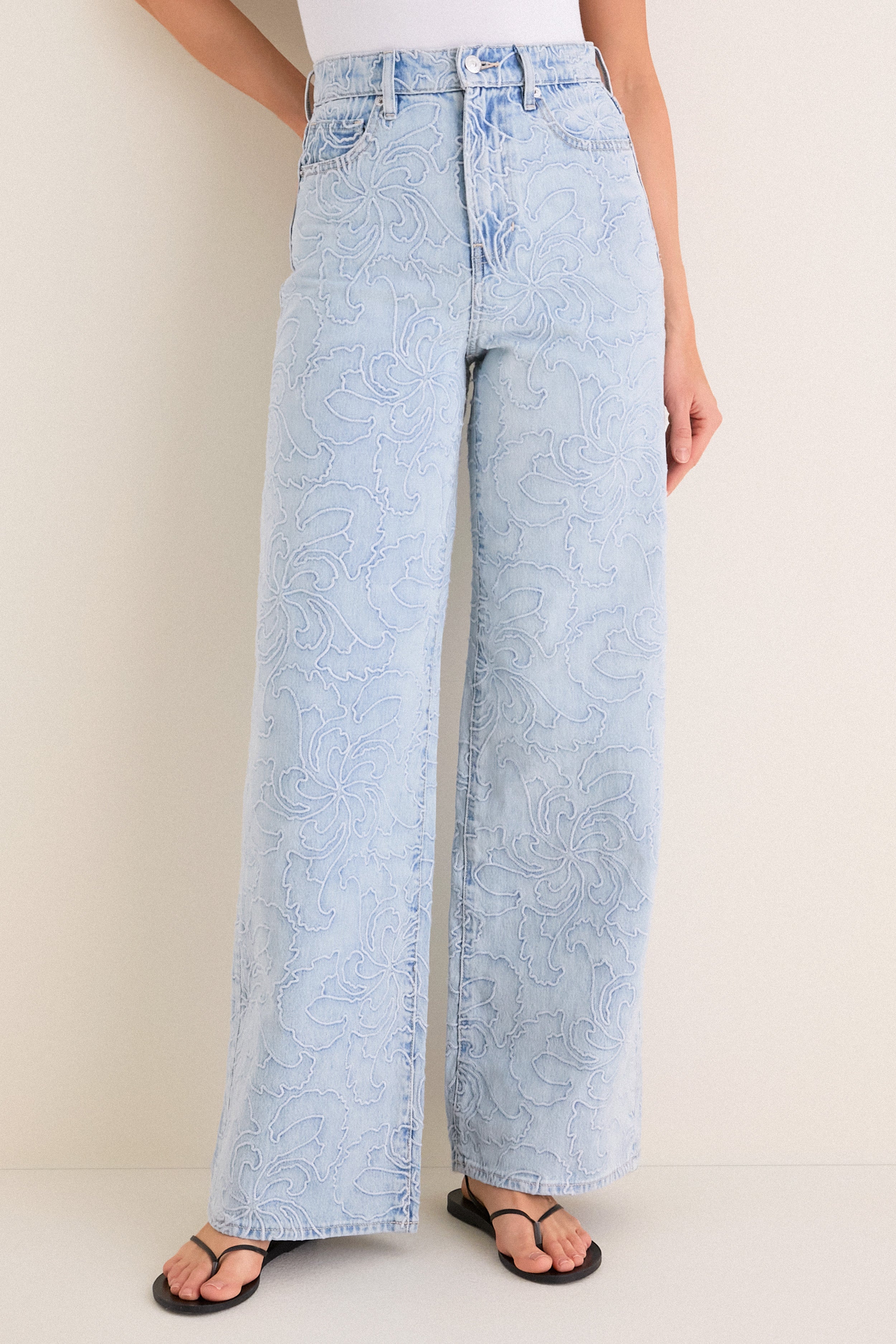 Sun Spark Taylor High Rise Wide Leg | Veronica Beard