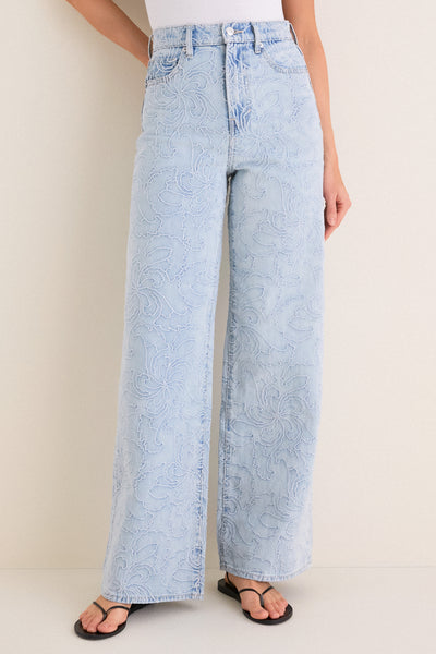 Sun Spark Taylor High Rise Wide Leg | Veronica Beard