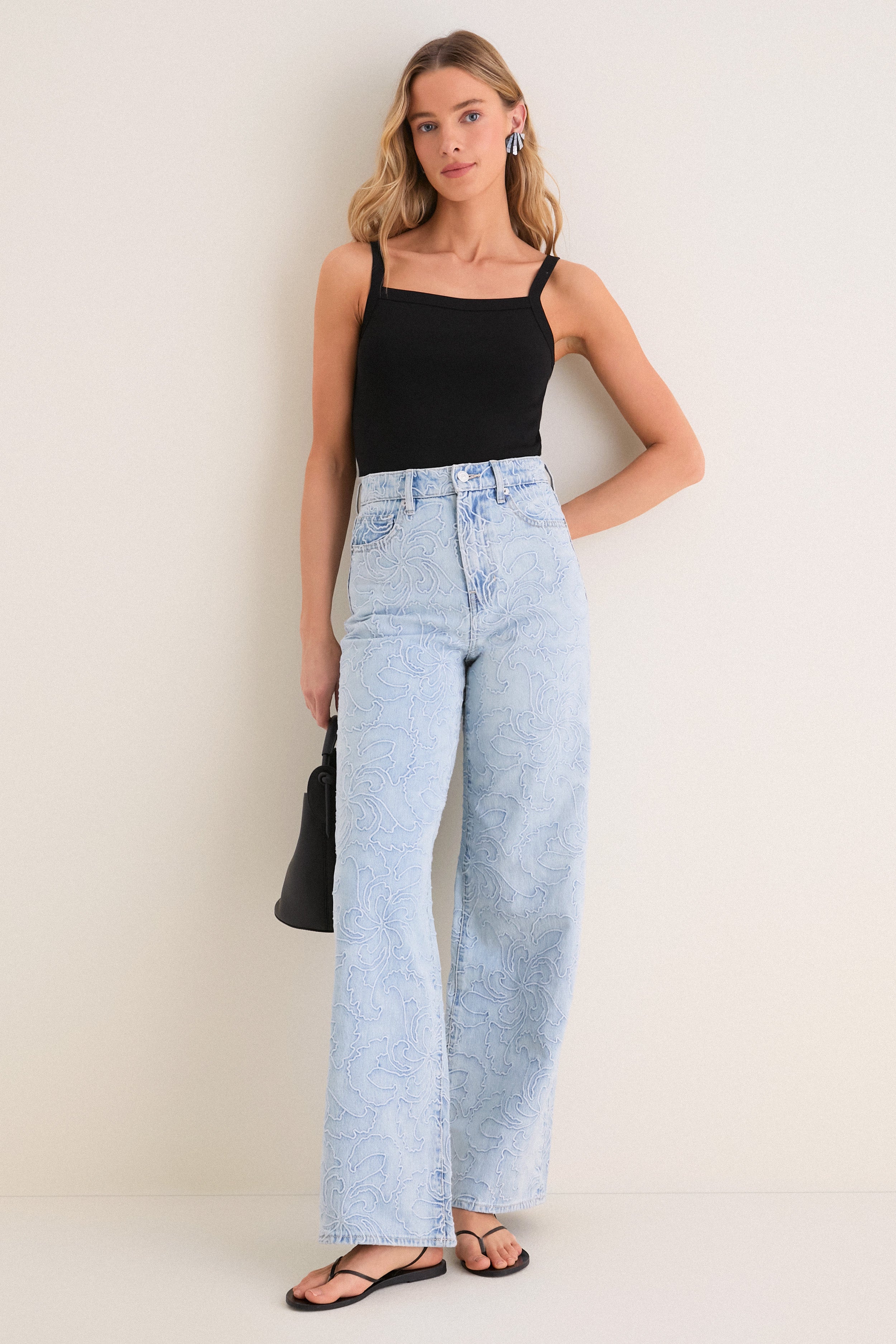 Sun Spark Taylor High Rise Wide Leg | Veronica Beard