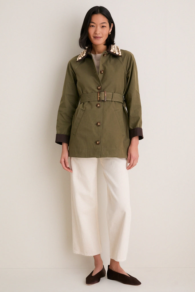 Stone Army Langham Dickey Coat | Veronica Beard