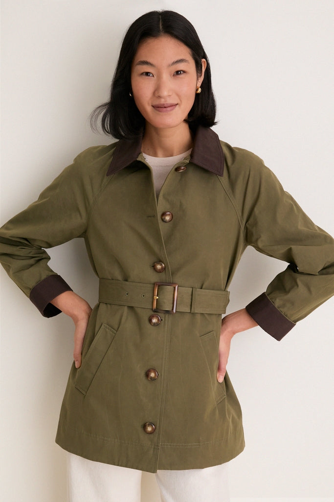 Stone Army Langham Dickey Coat | Veronica Beard