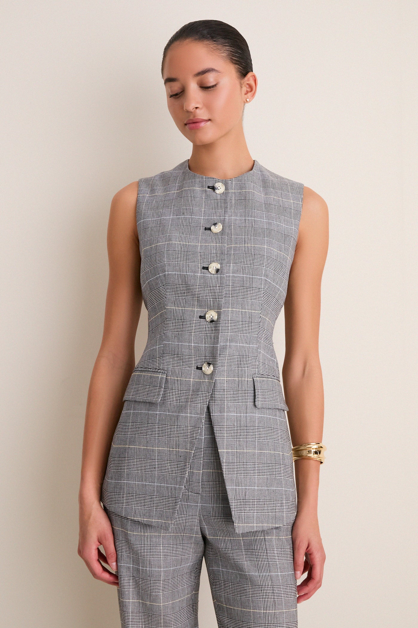 Black Multi Lois Vest