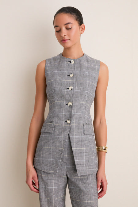 Black Multi Lois Vest