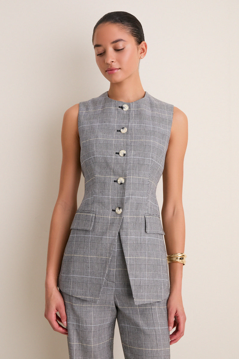 Black Multi Lois Vest