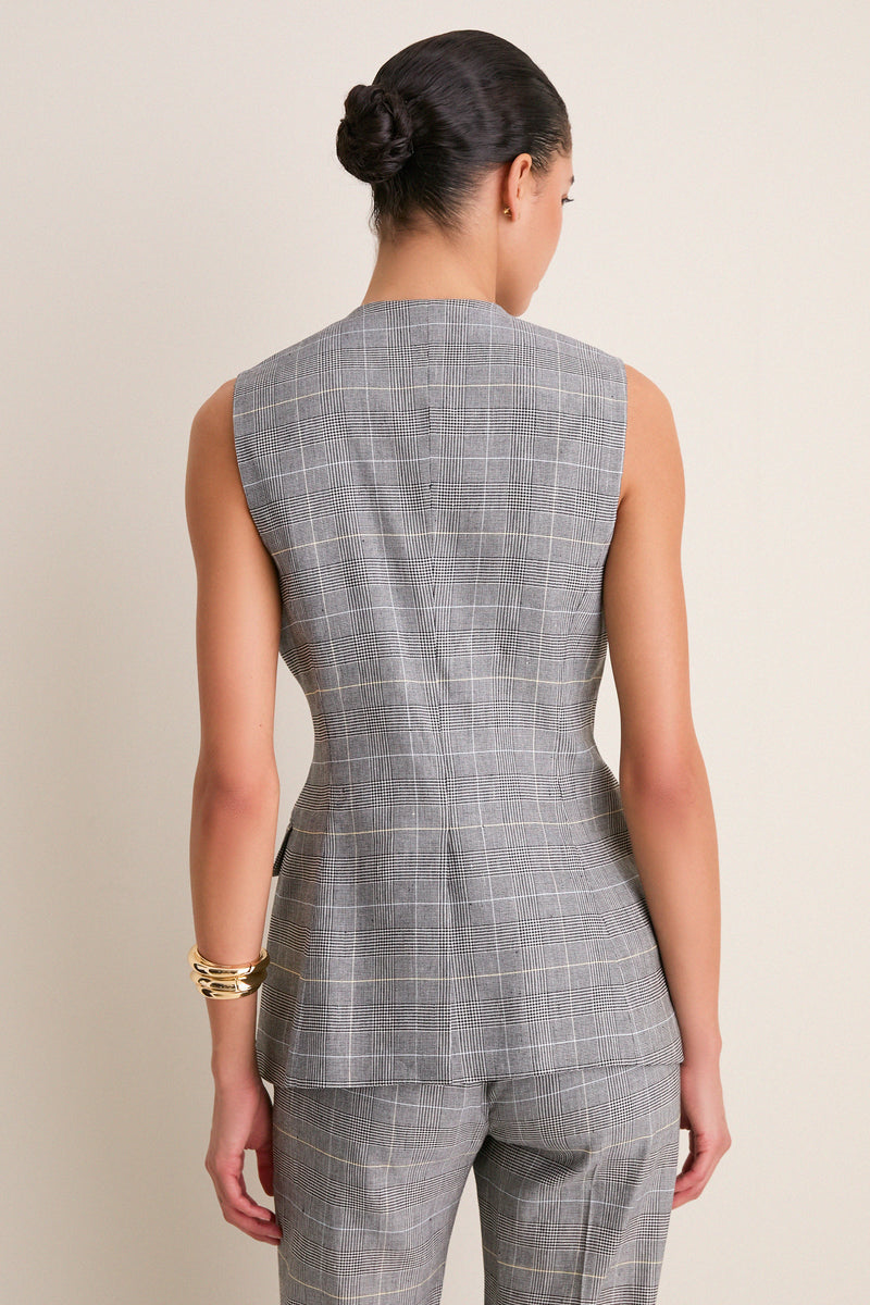 Black Multi Lois Vest