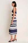 Navy and Dove Ella Dress