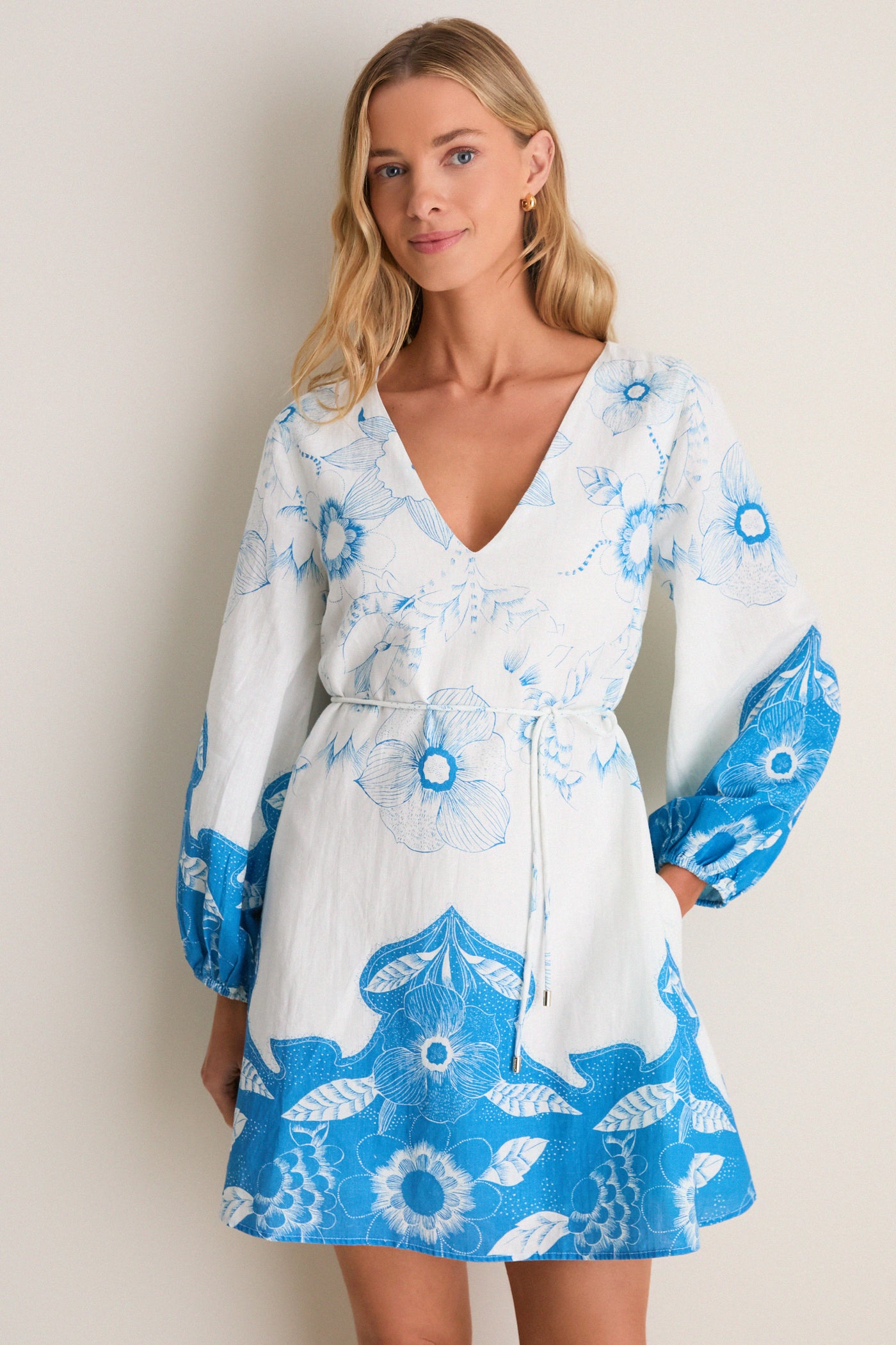 Celestia Print Noemie Mini Dress