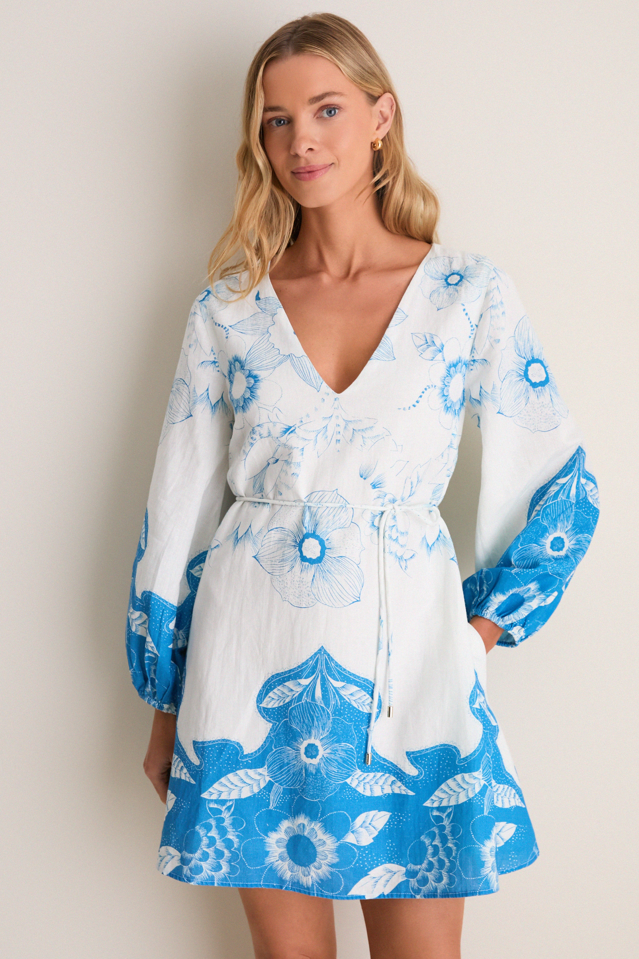 Celestia Print Noemie Mini Dress