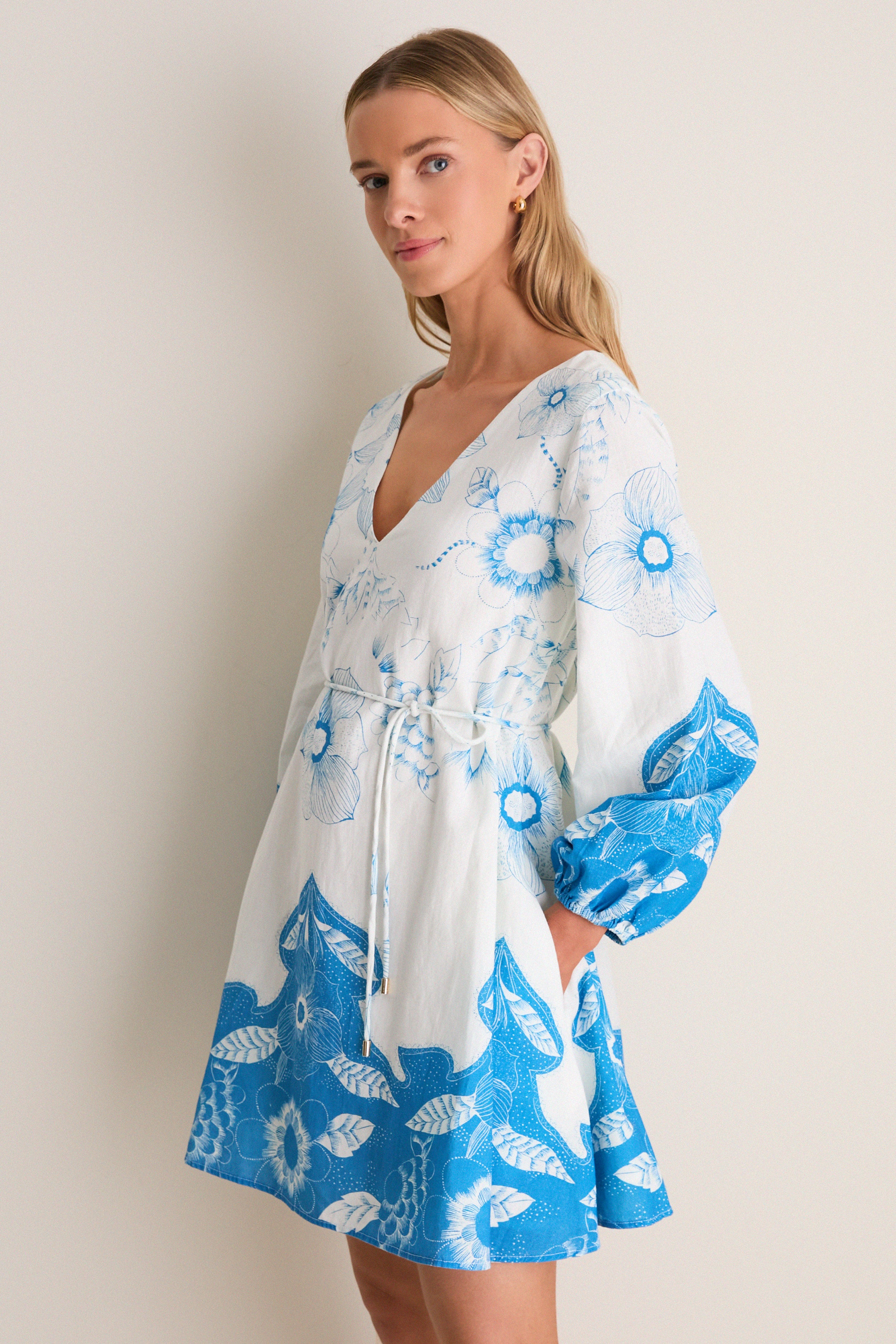 Celestia Print Noemie Mini Dress