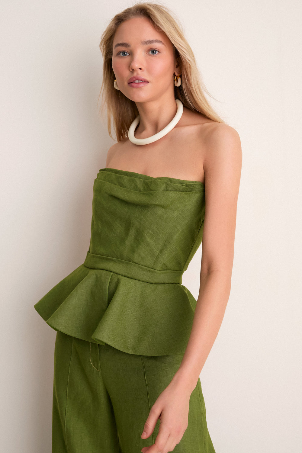 Olive Green Oliva Profundo Top | Andres Otalora Olive Green Oliva Profundo Top | Andres Otalora