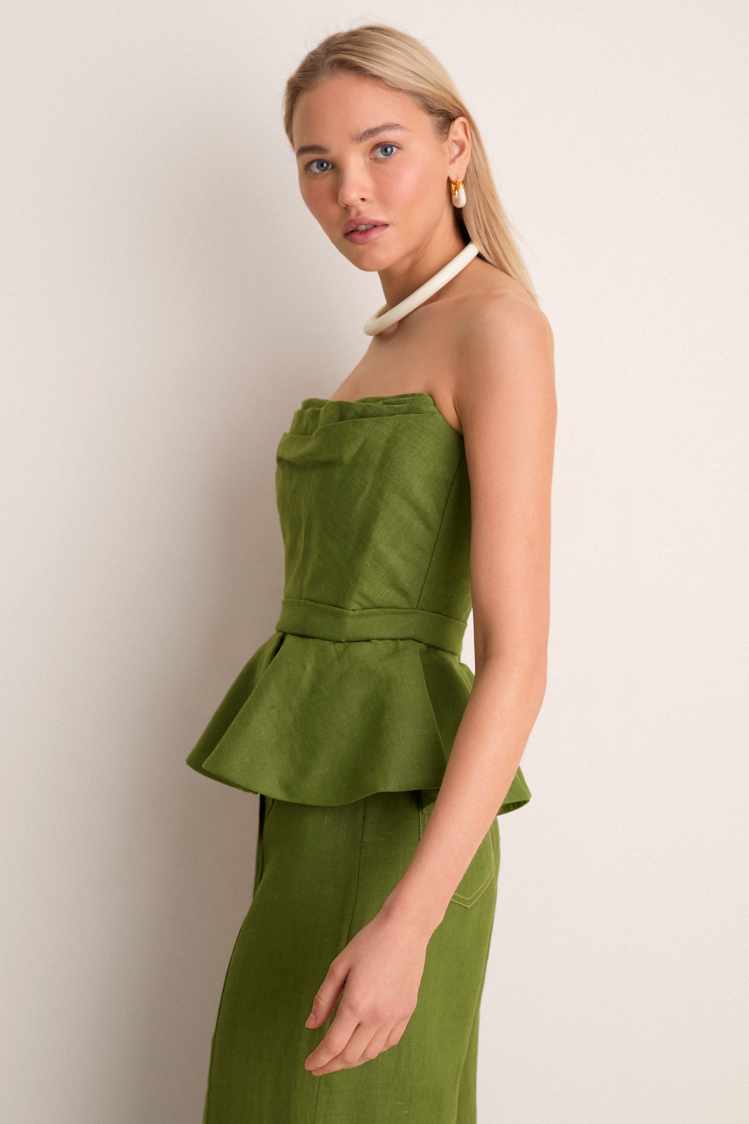 TROPHY CLOTHING オリーブグリーン ベスト サイズ40 Olive Green Oliva Profundo Top | Andres Otalora