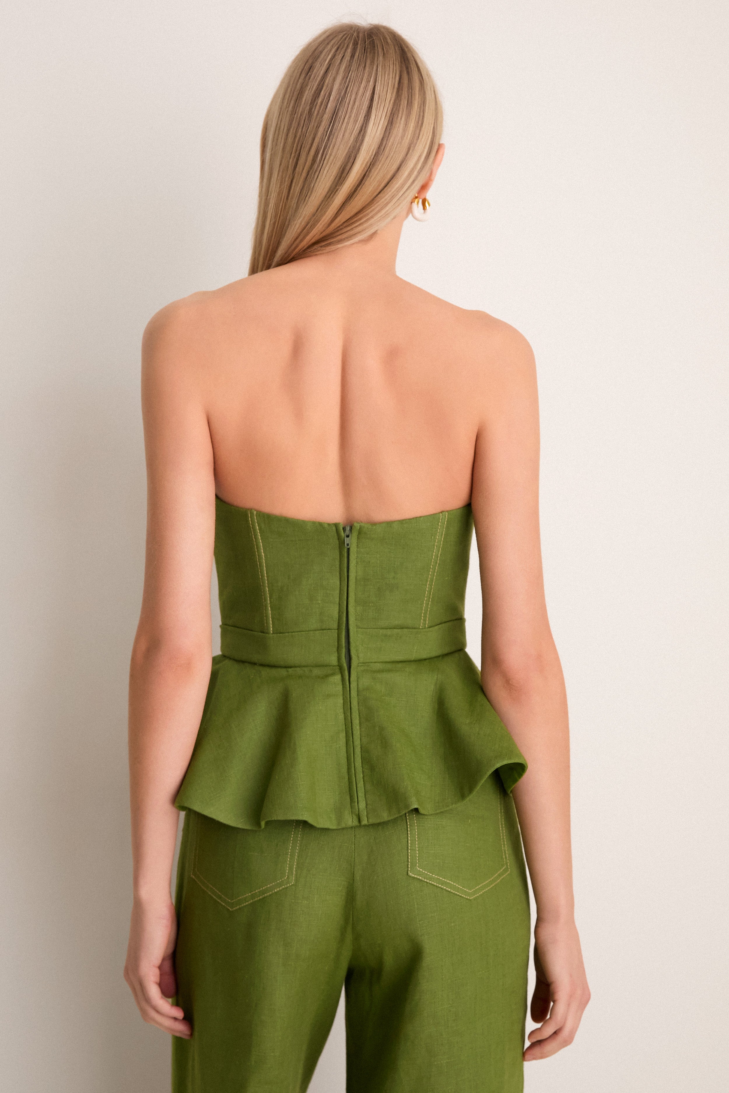 Olive Green Oliva Profundo Top | Andres Otalora