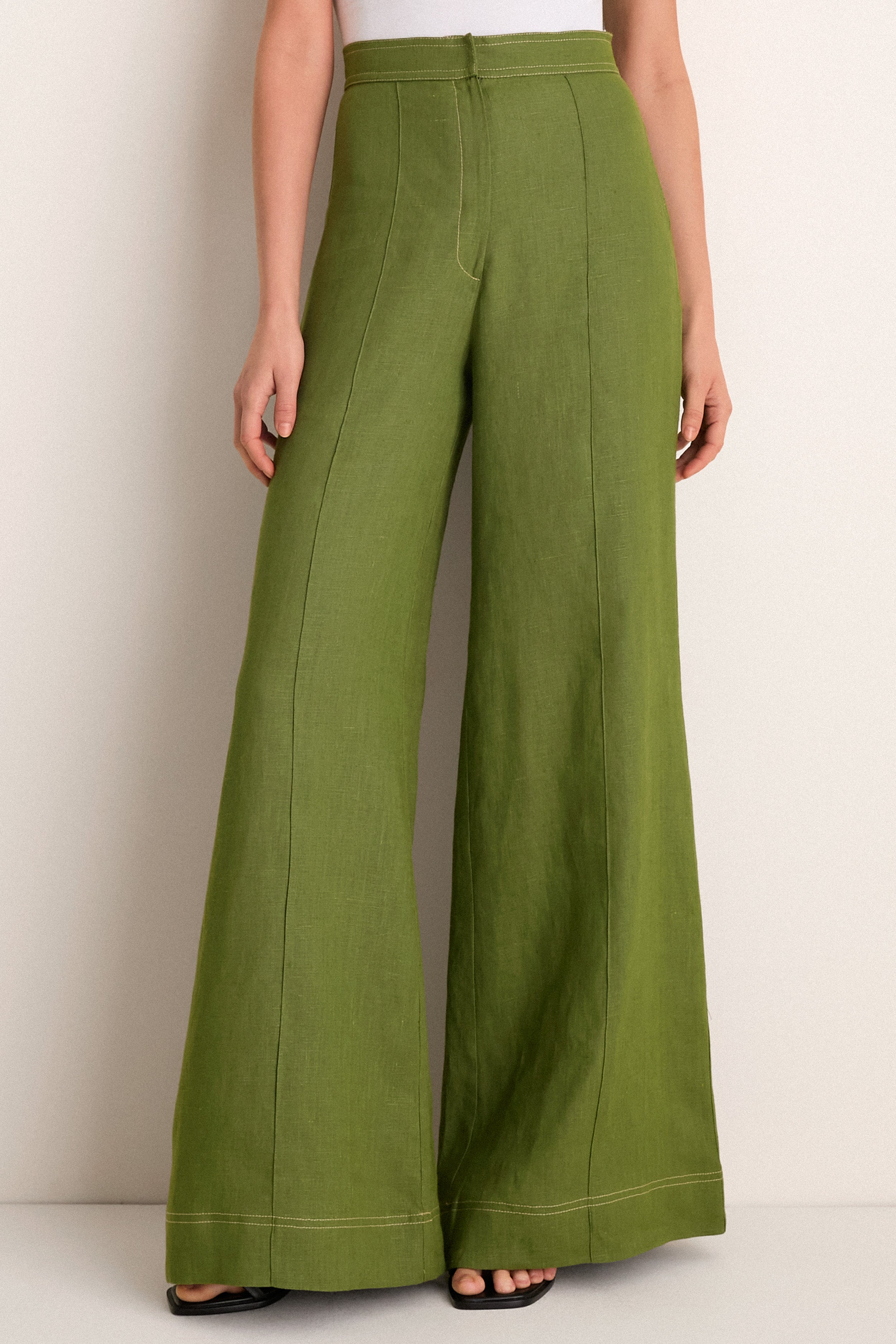 Olive Green Vivir Pants | Andres Otalora