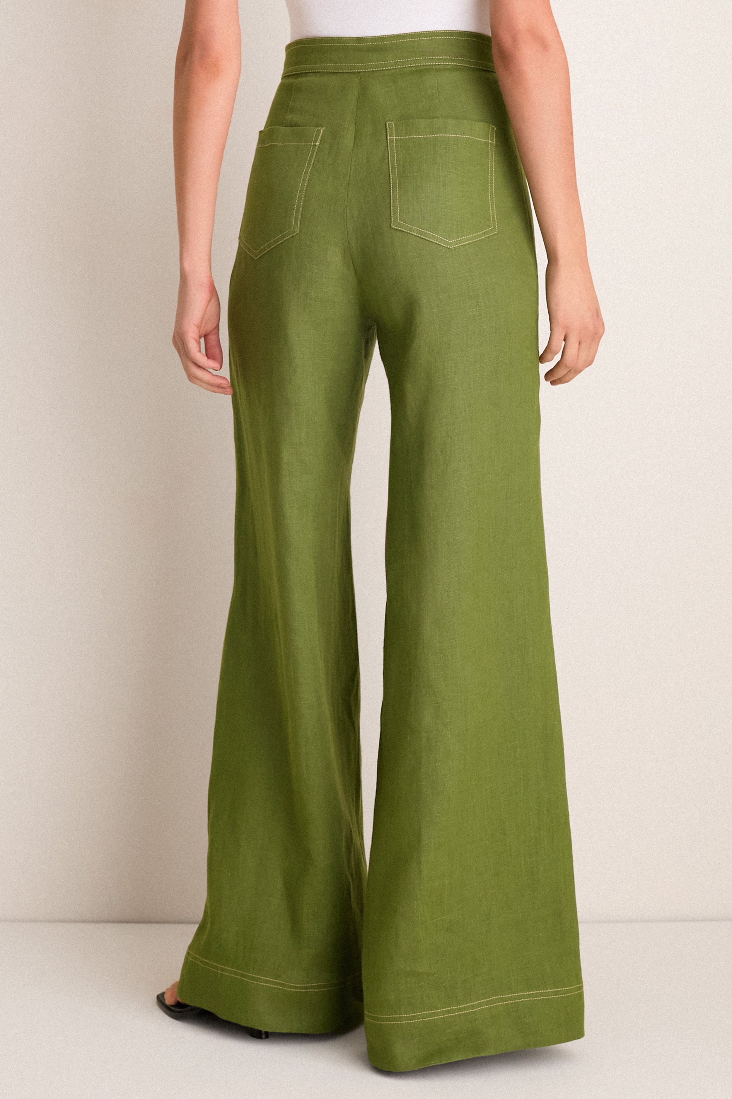 Olive Green Vivir Pants | Andres Otalora