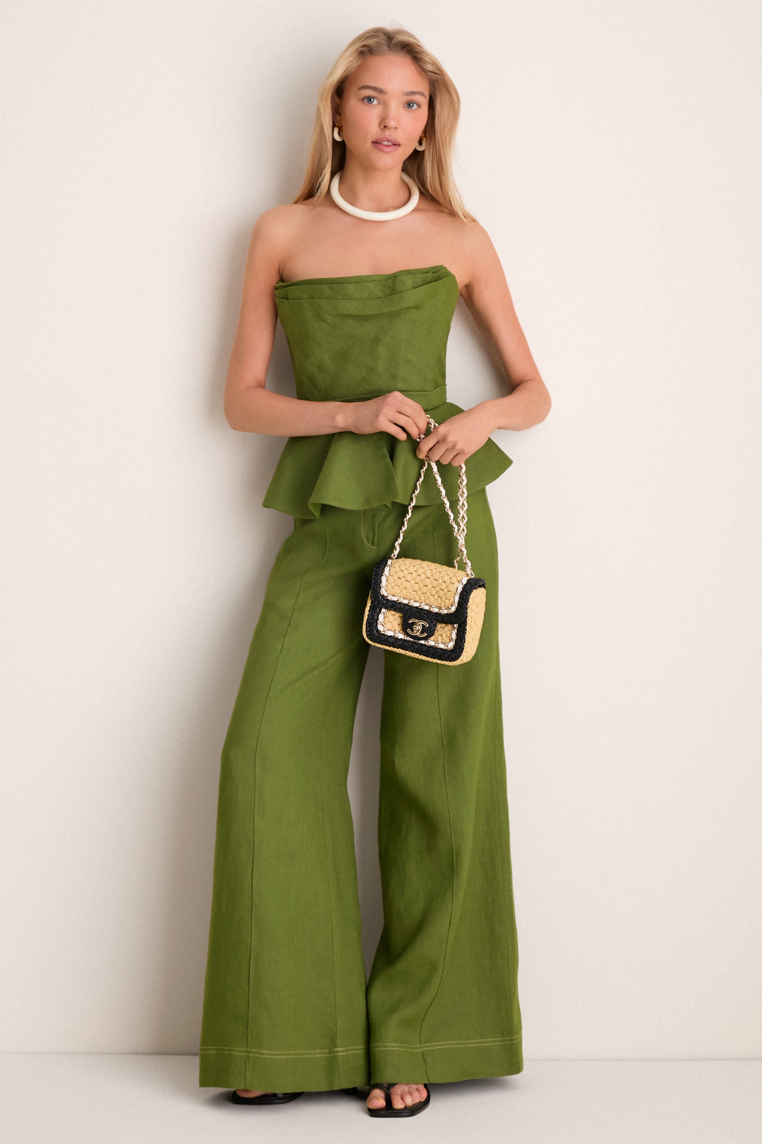 美品　cvtvlist ctls usual pants サイズ1 オリーブ Olive Green Vivir Pants | Andres Otalora