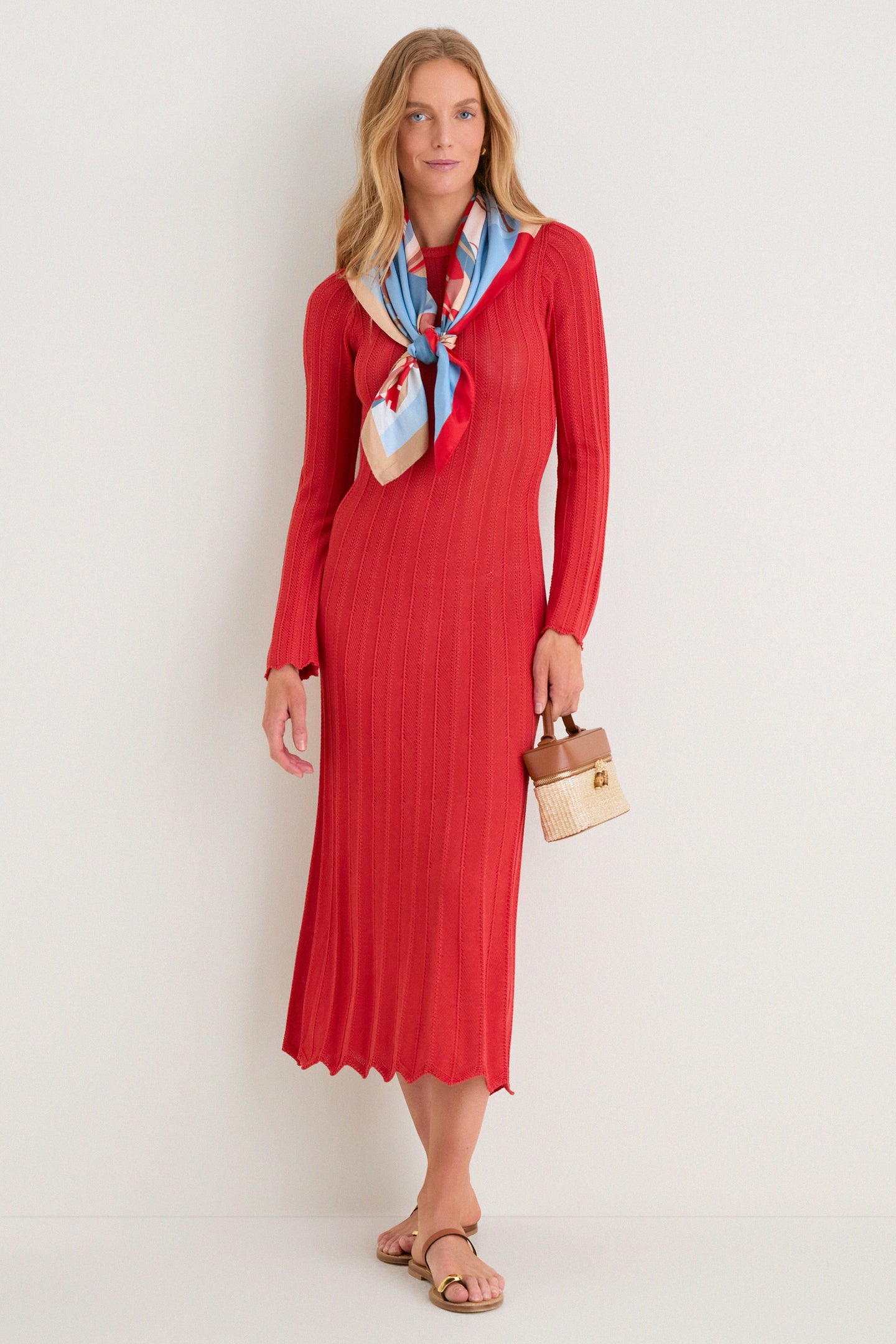 80s Sailboats Medium Silk Scarf