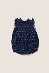 Baby Girls Navy Dot Jaipur Bubble