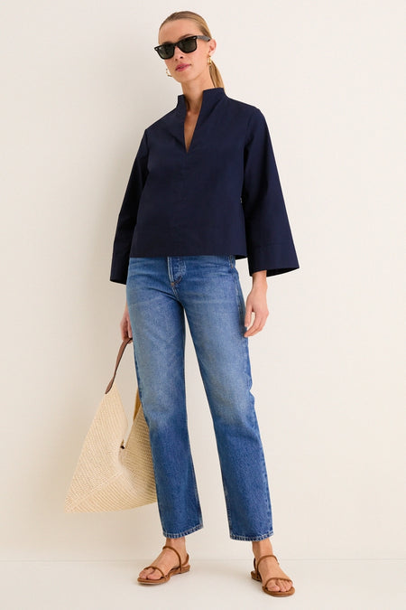 Navy Long Sleeve Celeste