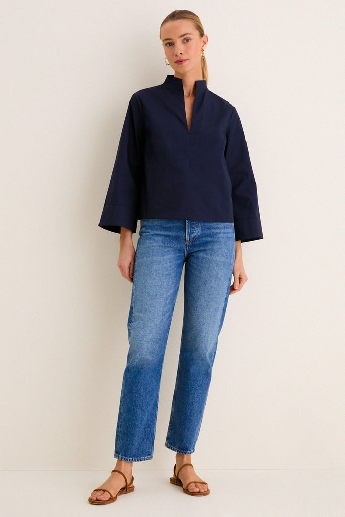 Navy Long Sleeve Celeste