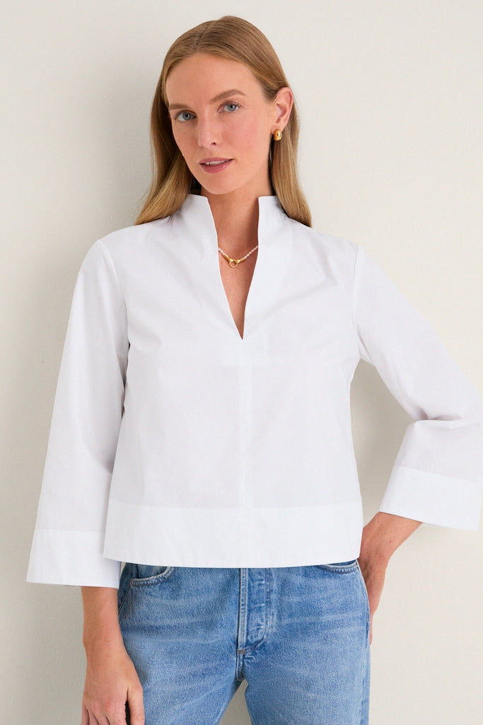 White Long Sleeve Celeste