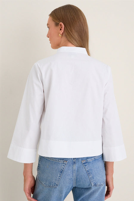 White Long Sleeve Celeste