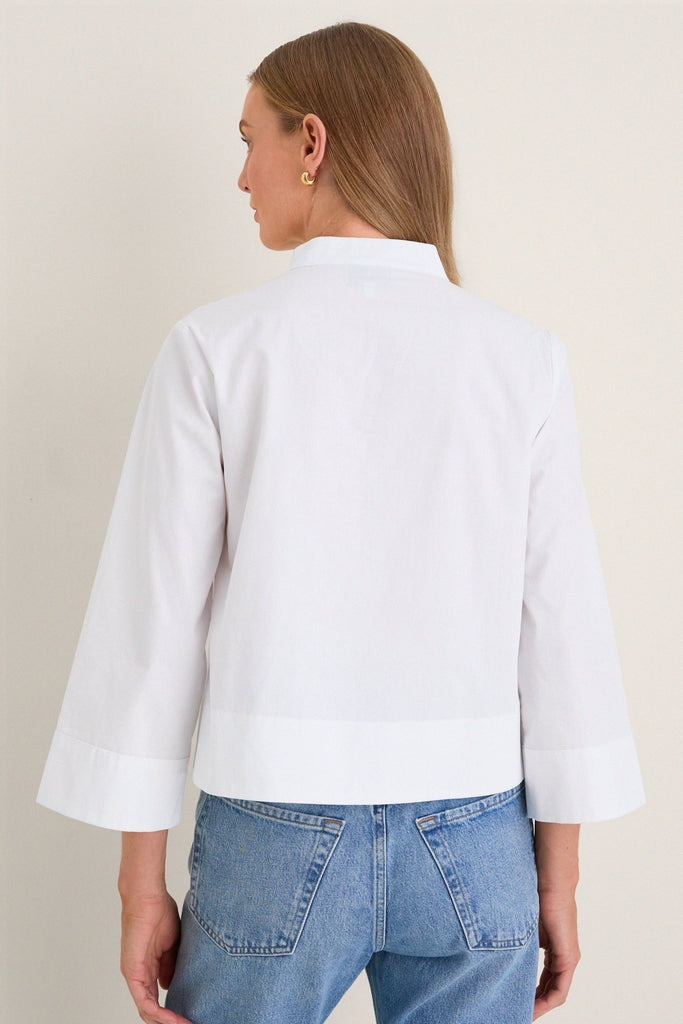White Long Sleeve Celeste