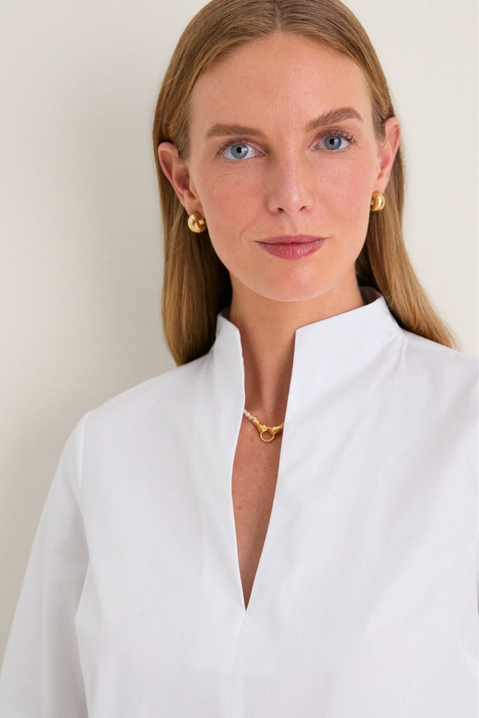 White Long Sleeve Celeste