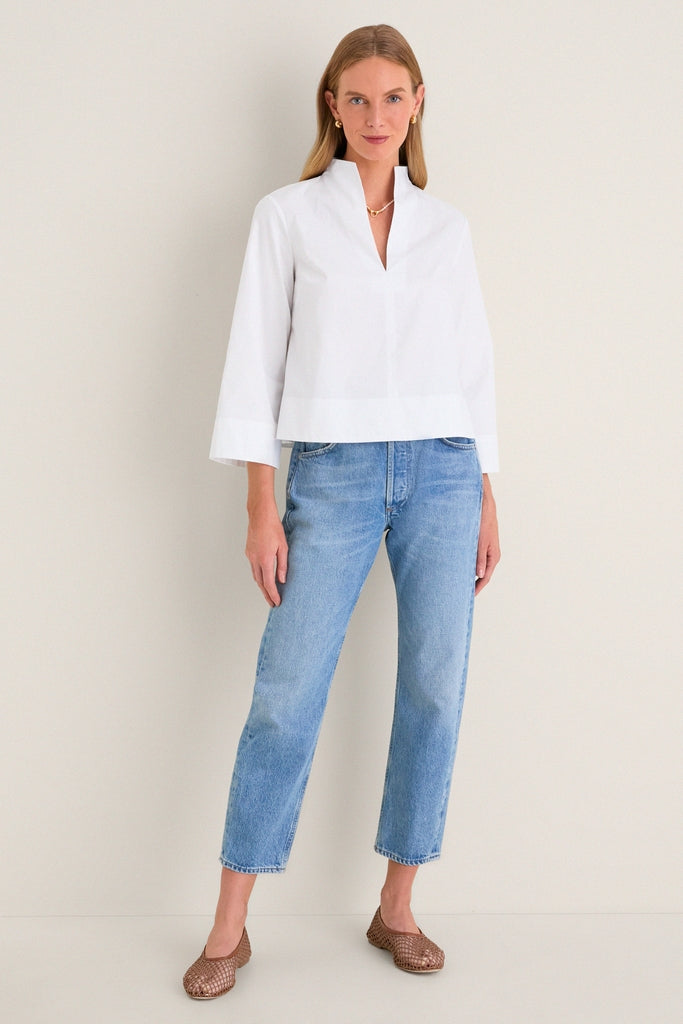 White Long Sleeve Celeste