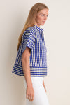 Ocean Gingham Sofia Stitch Shirt