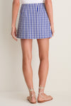 Ocean Gingham Meg A-Line Mini Skirt