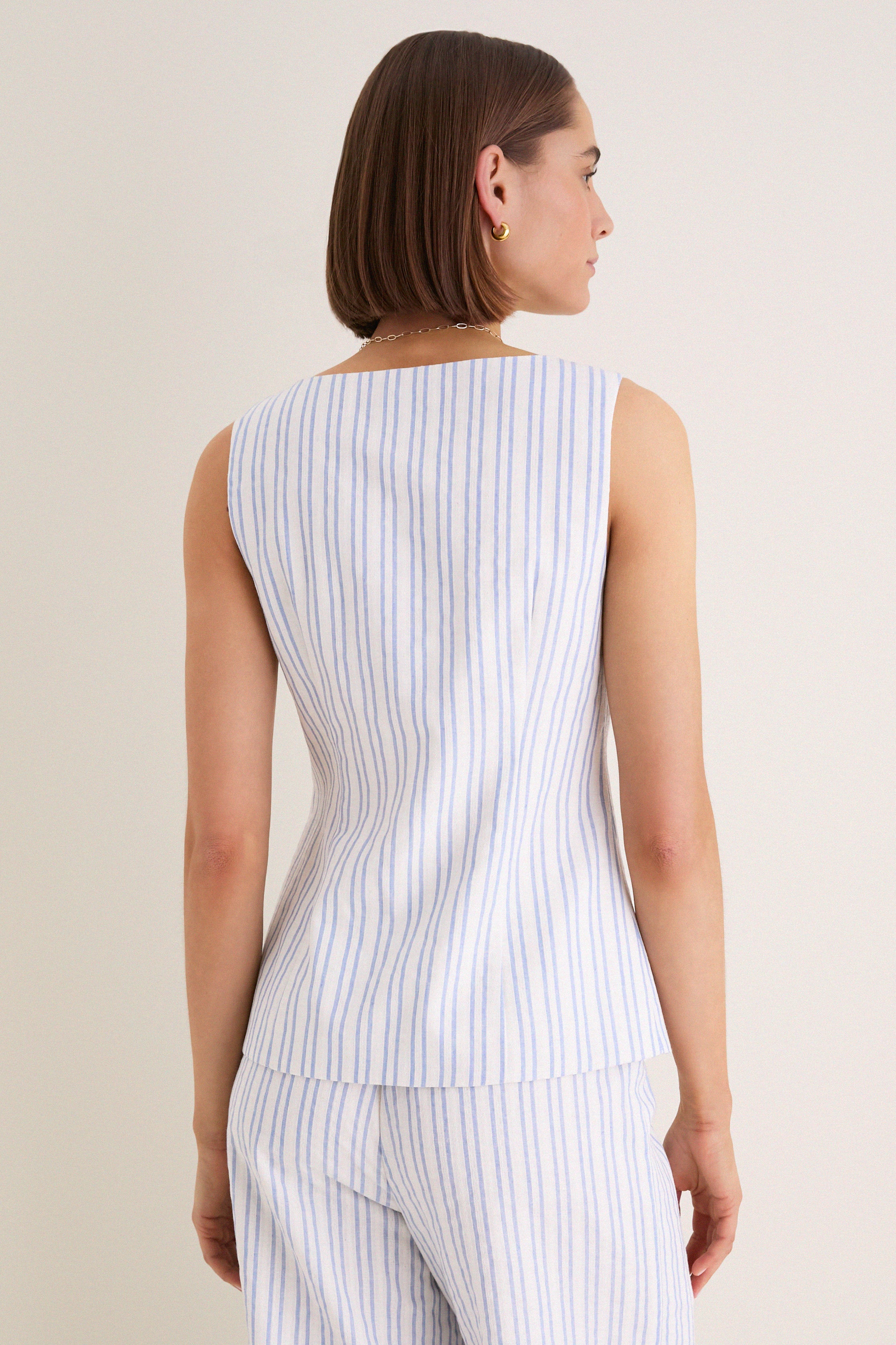 Watercolor Stripe Cora Top
