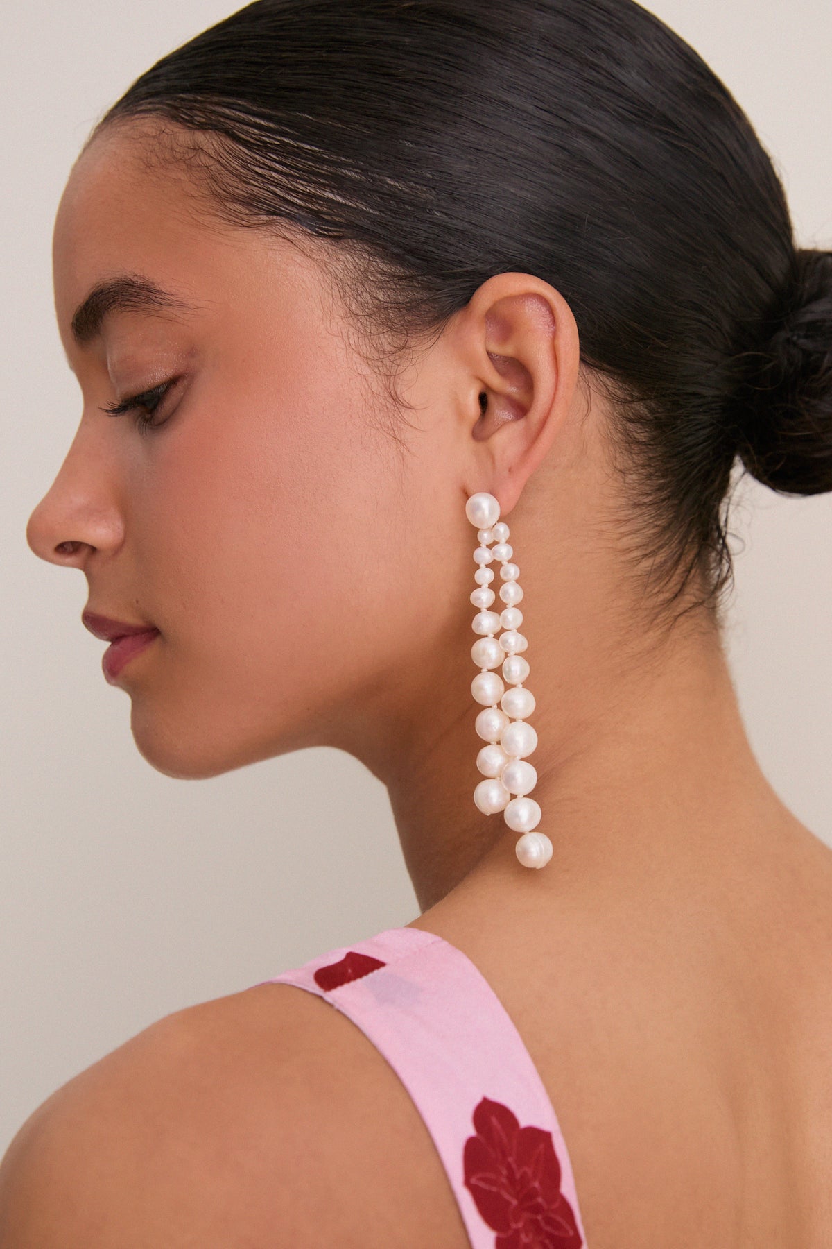 White Gianna Earrings