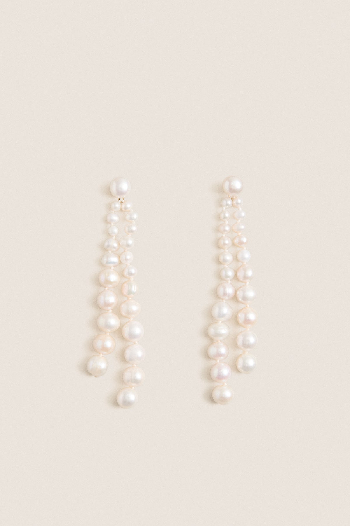 White Gianna Earrings
