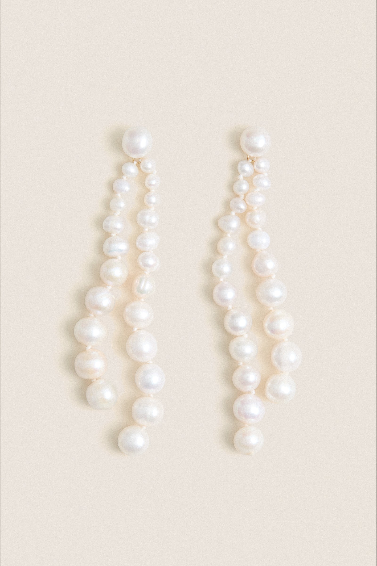 White Gianna Earrings