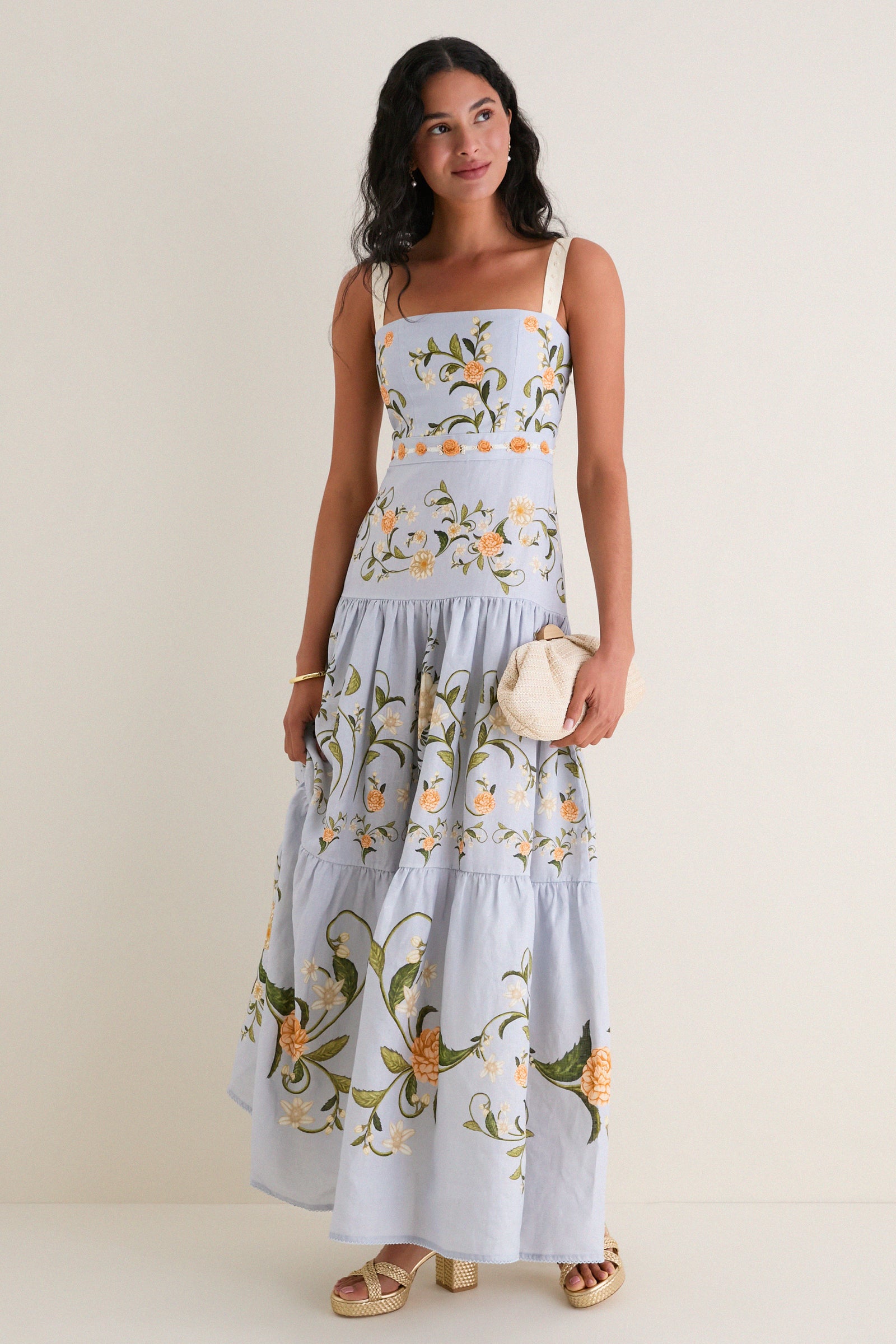 Gold Plated Elene Earrings