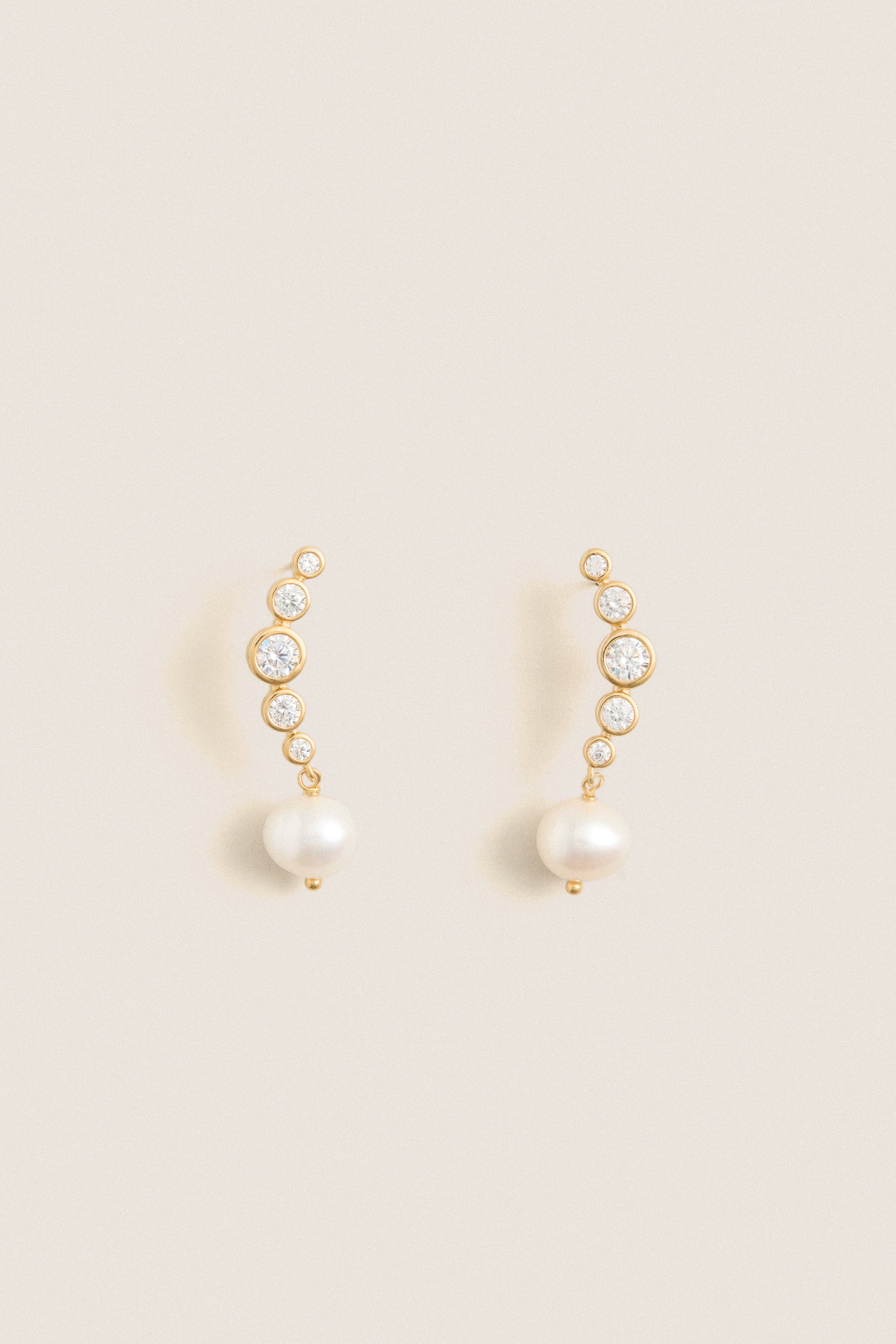 Gold Plated Elene Earrings