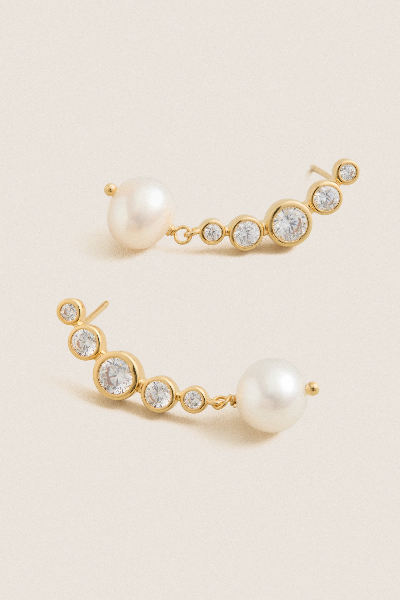 Gold Plated Elene Earrings