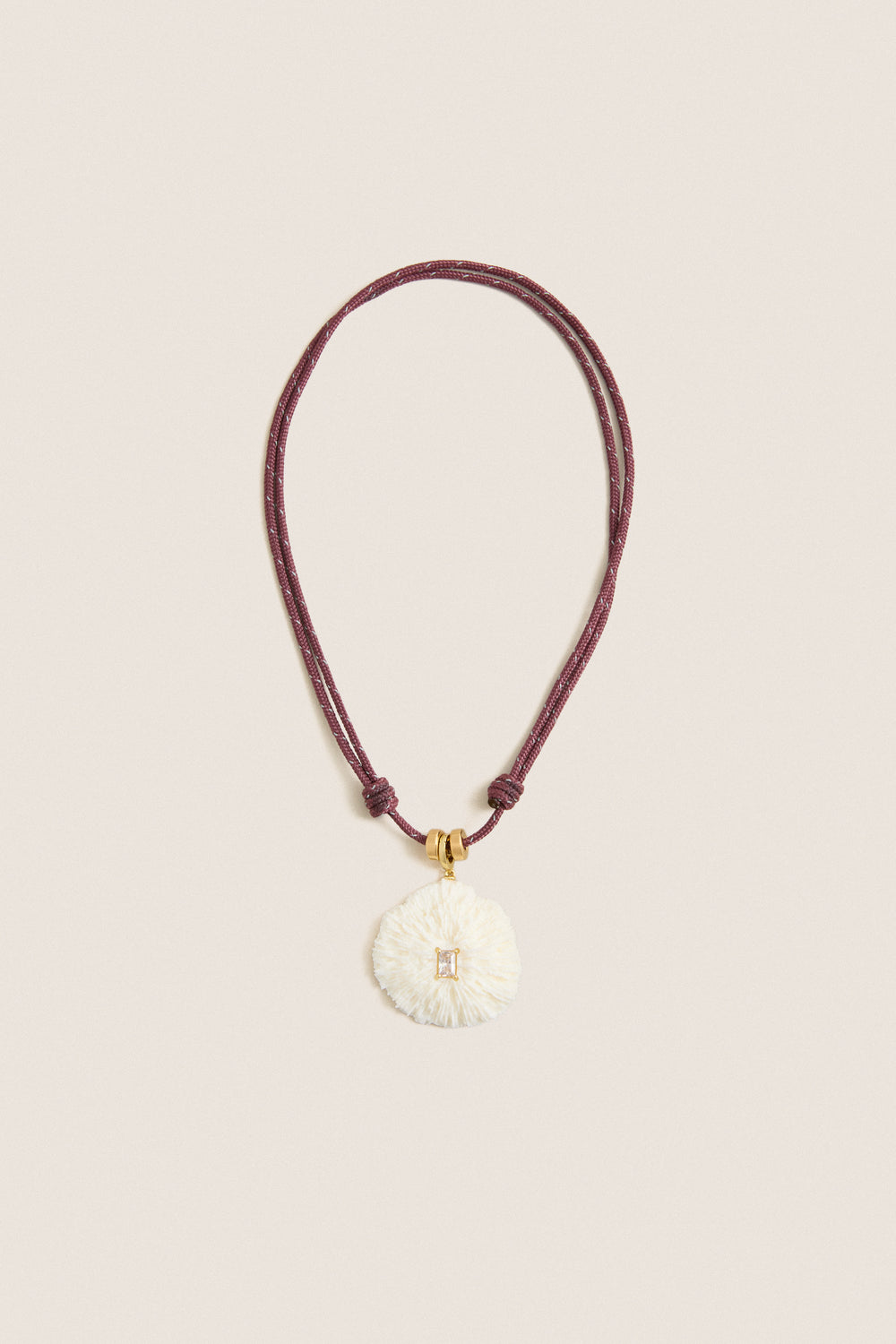 Purple Coral Necklace