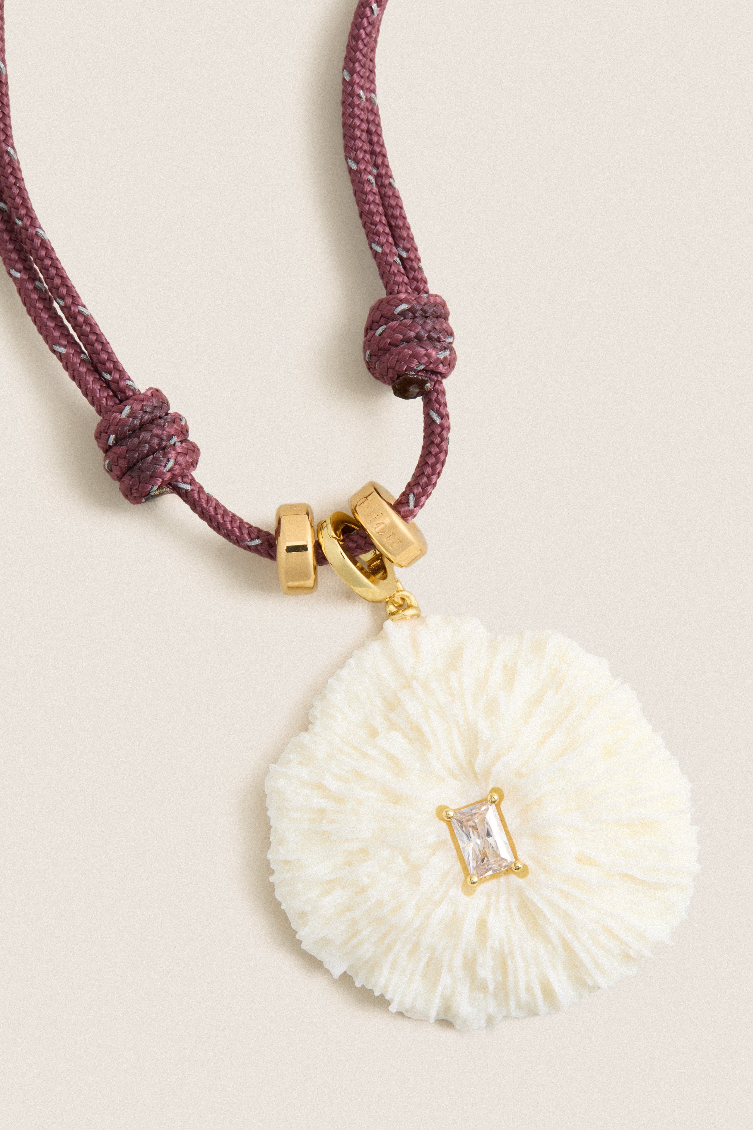 Purple Coral Necklace