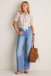 Saddle Brown Large Belted Buckle Bag