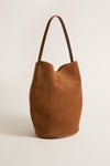 Saddle Brown Large Belted Buckle Bag