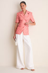 White Pushlock Clutch