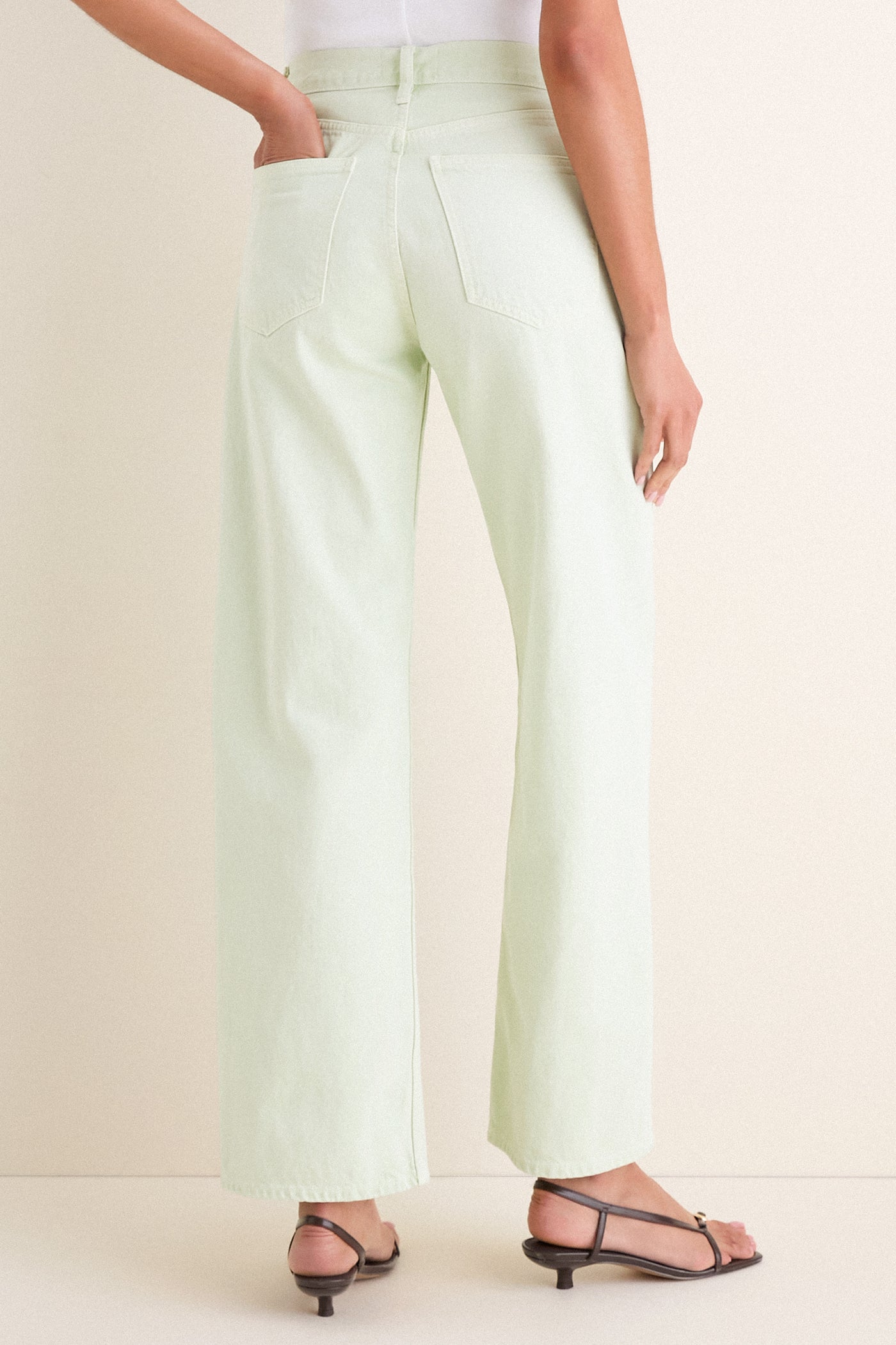 Mint Cream Arc Jean 32