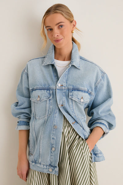 ジャケット・アウター ella selectshop denim oil cloth jacket Scroll Evin Jacket | AGOLDE