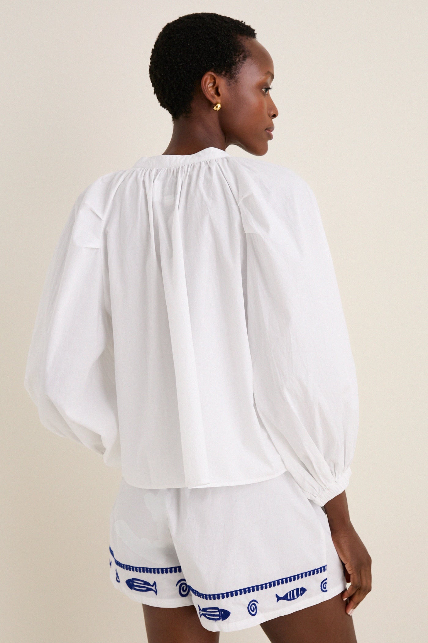 Navy Fish Minka Shirt