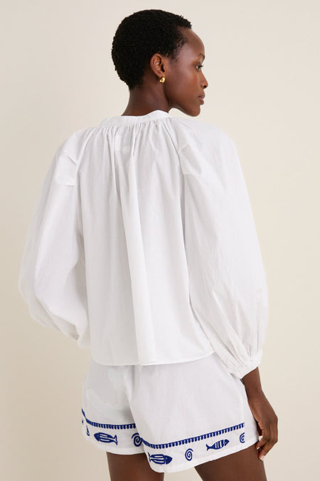 Navy Fish Minka Shirt