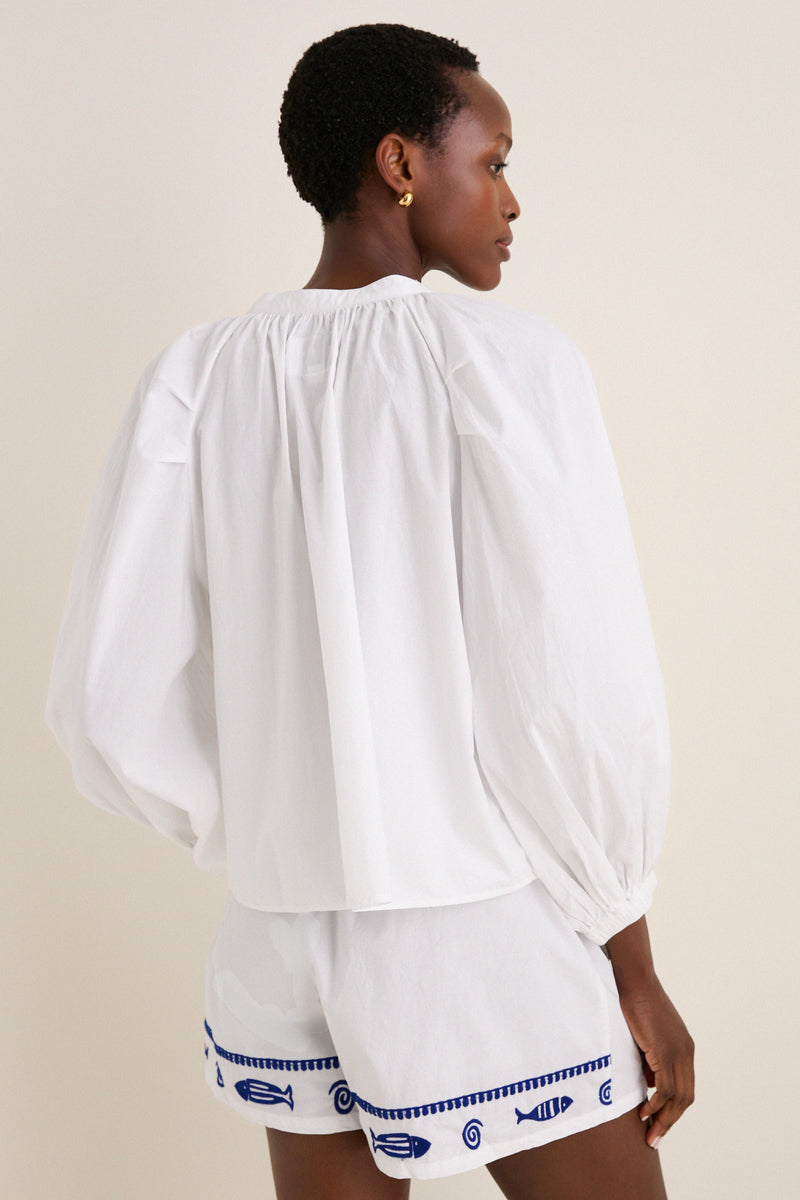 Navy Fish Minka Shirt