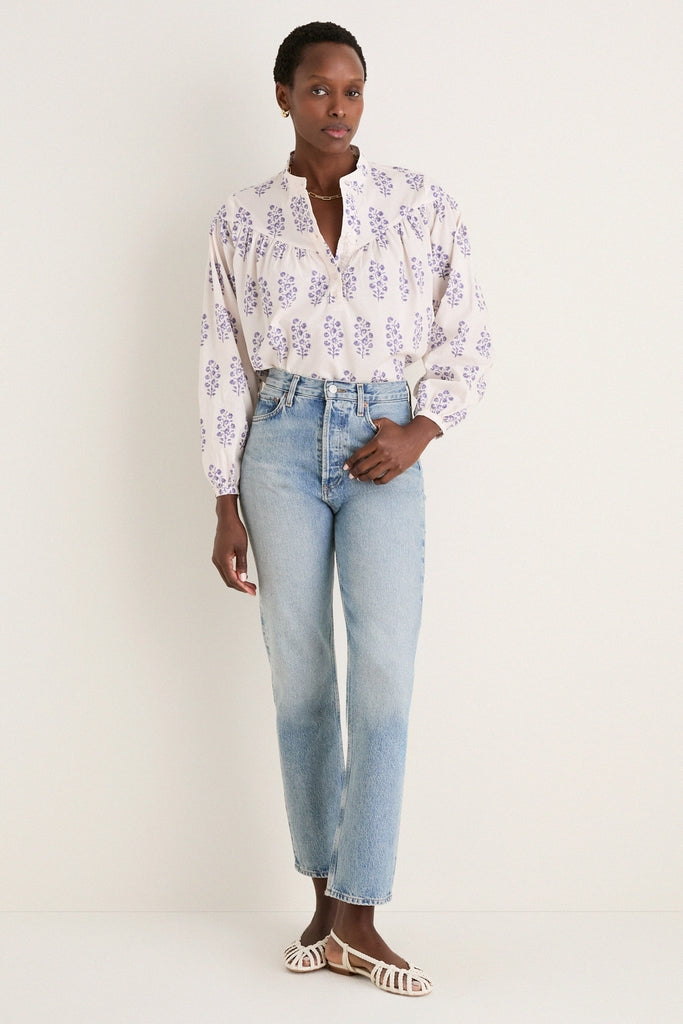 Lilac Print Logan Shirt