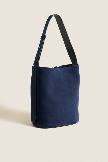 Midnight Blue Suede Norma Tote